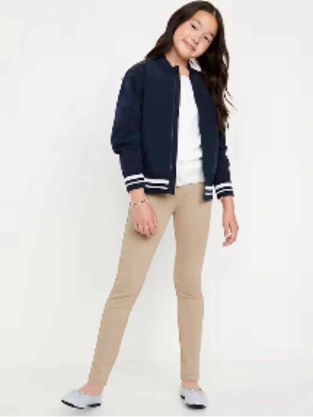 Old Navy Uniform Pants Rolled Oats (Beige) 8 Slim NWT IN PACKAGE